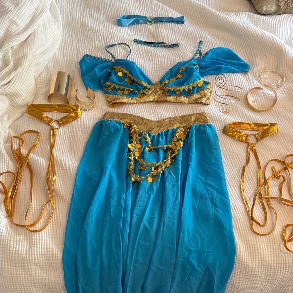 Blue and Gold Costume Set